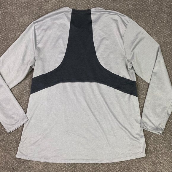 Lululemon Fast Free Shirt Men's XL Gray Black Reflective Long Sleeve Running Gym - Picture 2 of 14